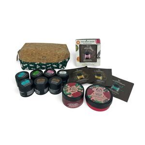 The Body Shop Mask Minis Lot 14pc Festive Berry Body Butter Scrub Xmas Bag NEW
